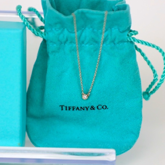 Authentic💎Tiffany & Co. Elsa Peretti 0.05 Carat Diamond - Picture 2 of 4